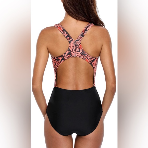 beautyin Women's One Piece Athletic Racerback Swimsuit Slimming Bathing Suit - Picture 2 of 8